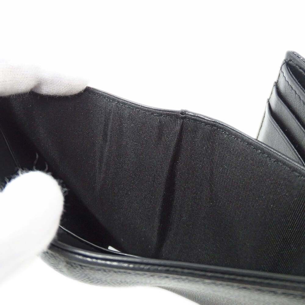 CHANEL Black Caviar Leather Logo Wallet - Picture 11 of 13